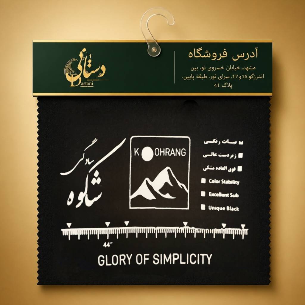 پارچه چادر مشکی خاویار کوهرنگ اصل